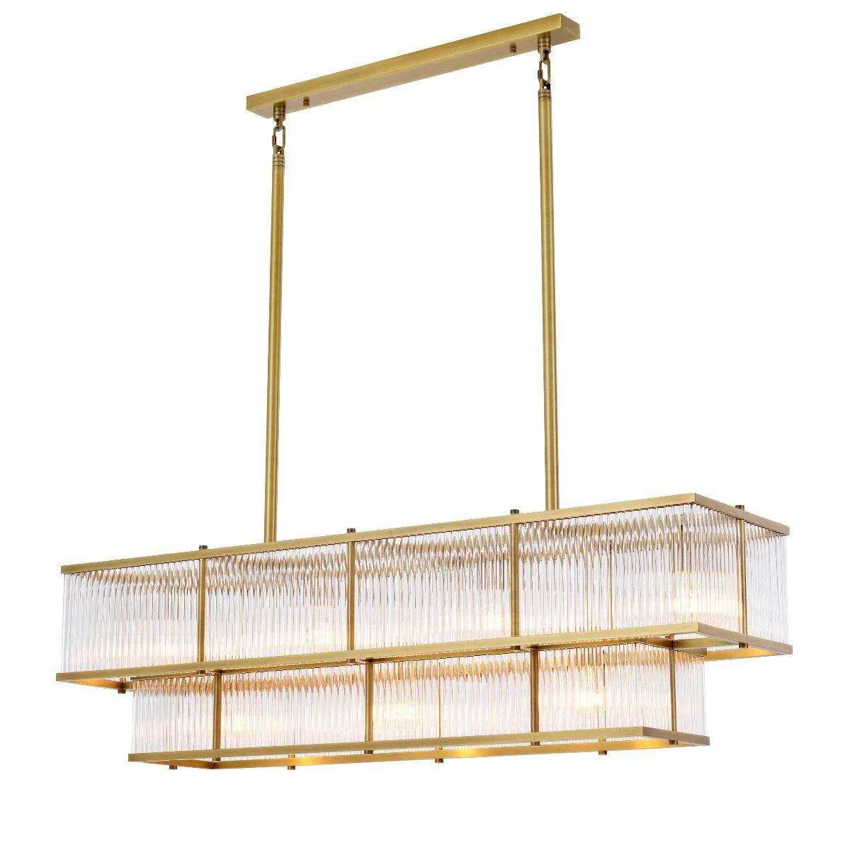 Montparnasse Modern Brass Chandelier - [Brass]