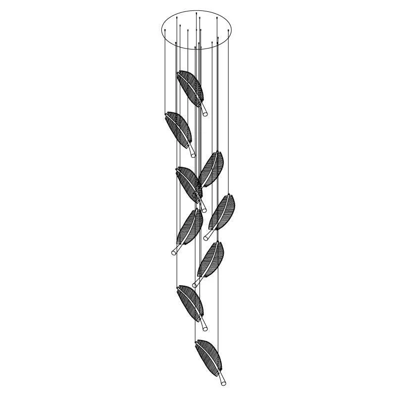 Leaf LED Chandelier - Image 34