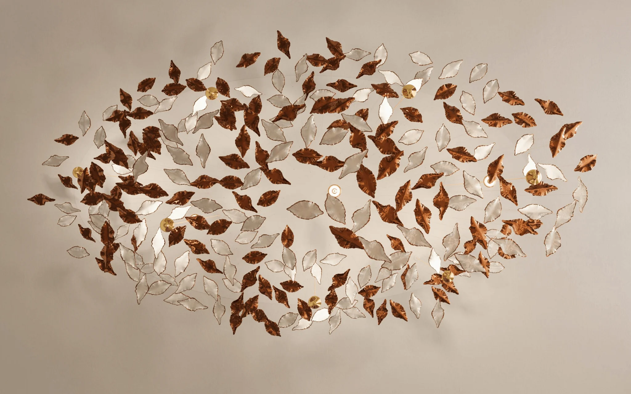 Leaf Twisted Sculptural Customize Chandelier - Image 26