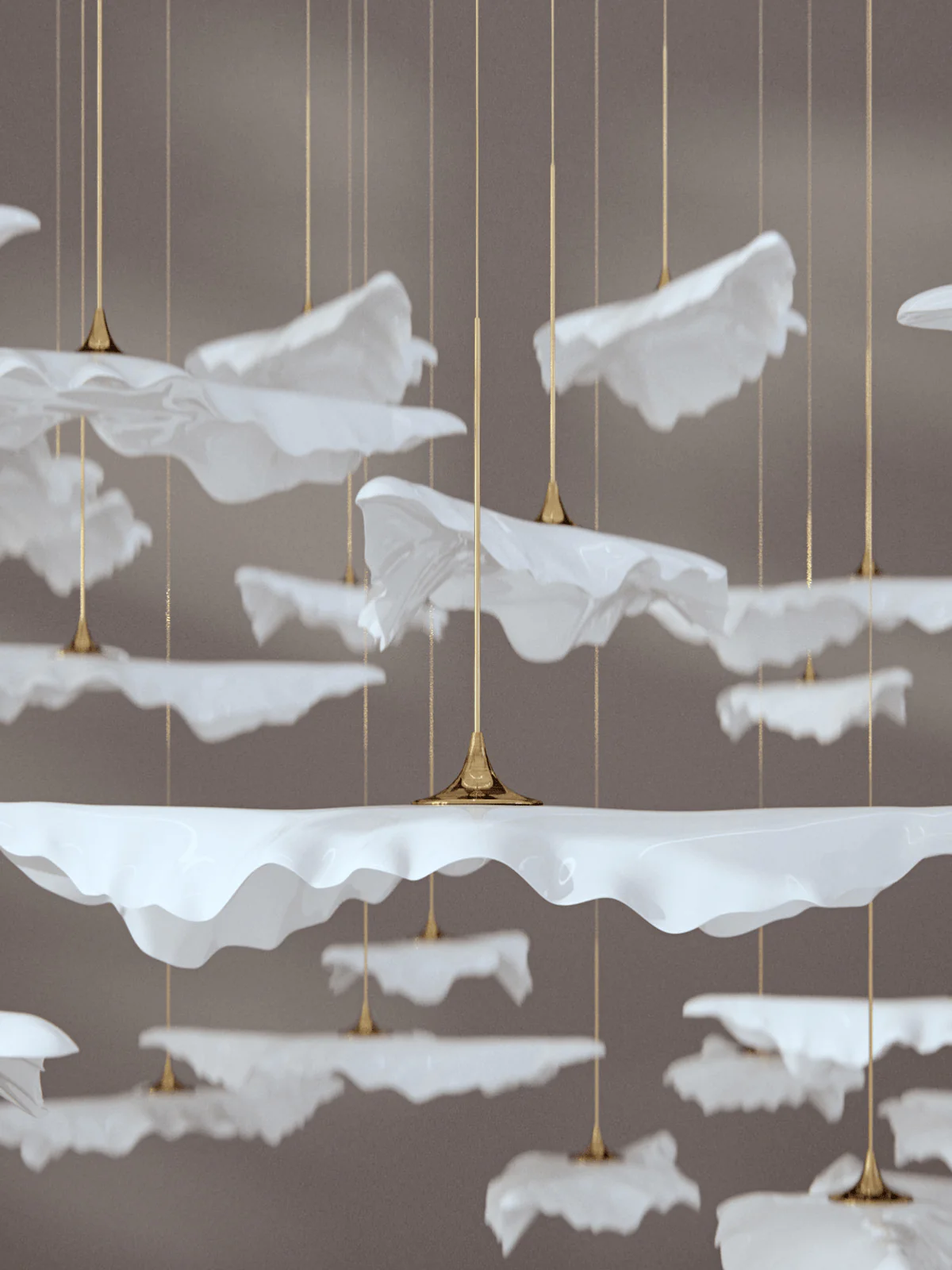 Leaf Twisted Sculptural Customize Chandelier - Image 31
