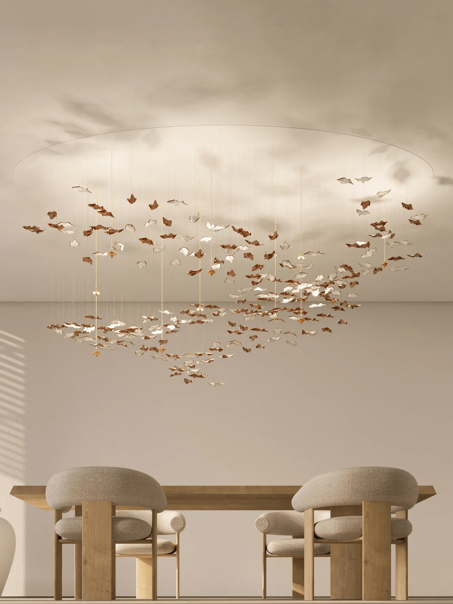 Leaf Twisted Sculptural Customize Chandelier - Image 4