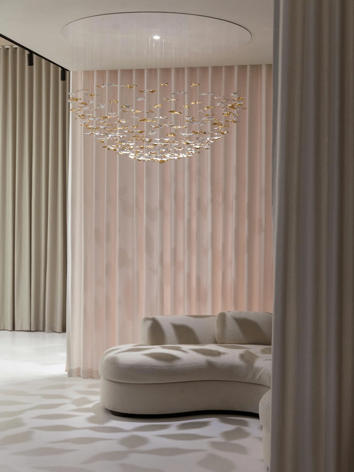 Leaf Twisted Sculptural Customize Chandelier - Image 9