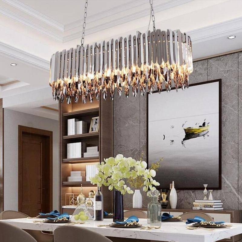 Legance Crystal Chandelier, Chrome - Image 4