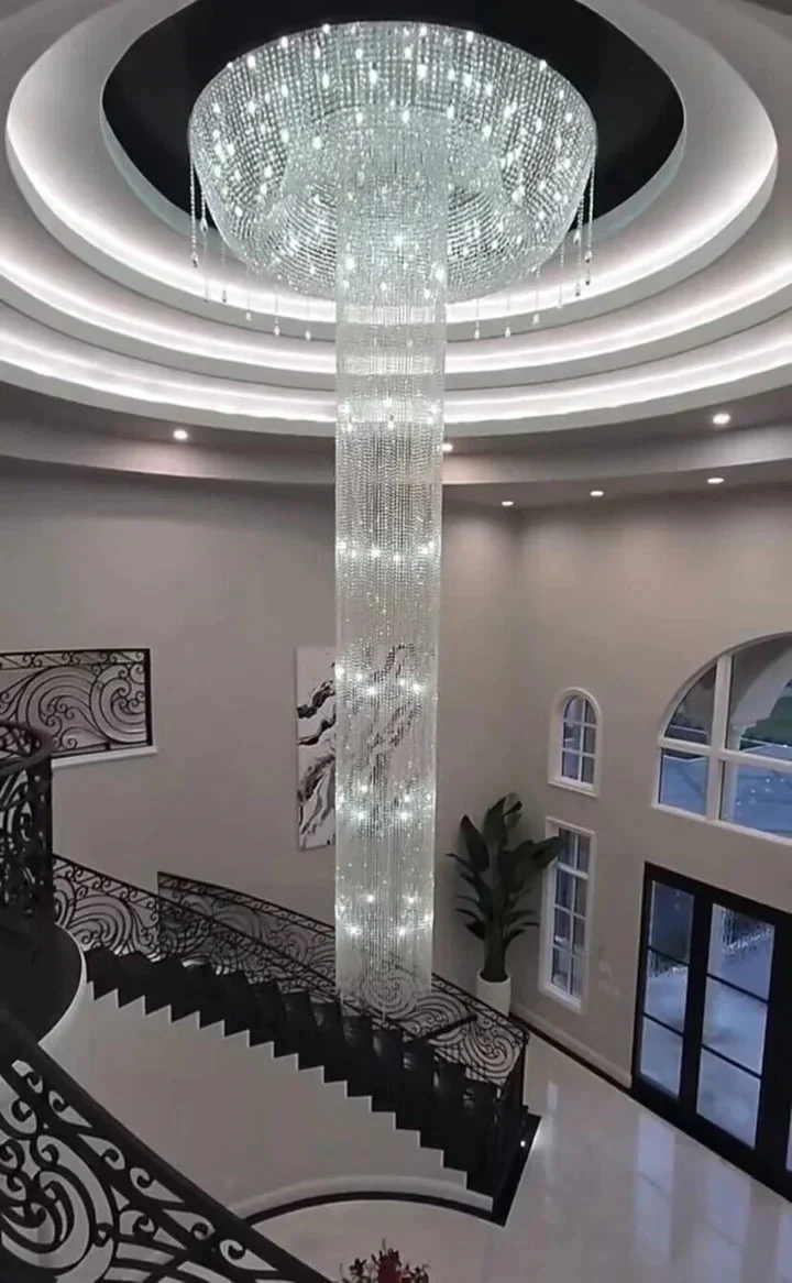 Leif Extra Large Waterfall Crystal Chandelier - Image 5