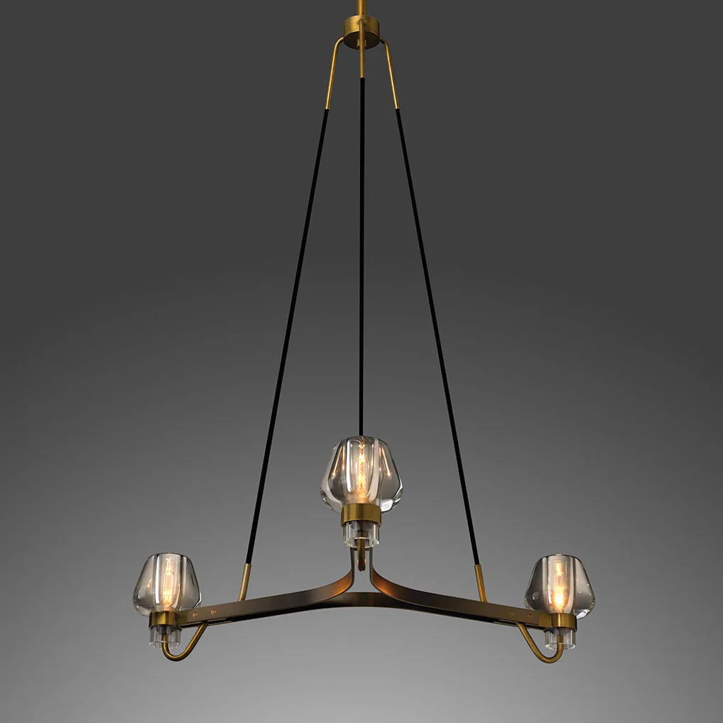 Letitia Crystal Chandelier 3 Light