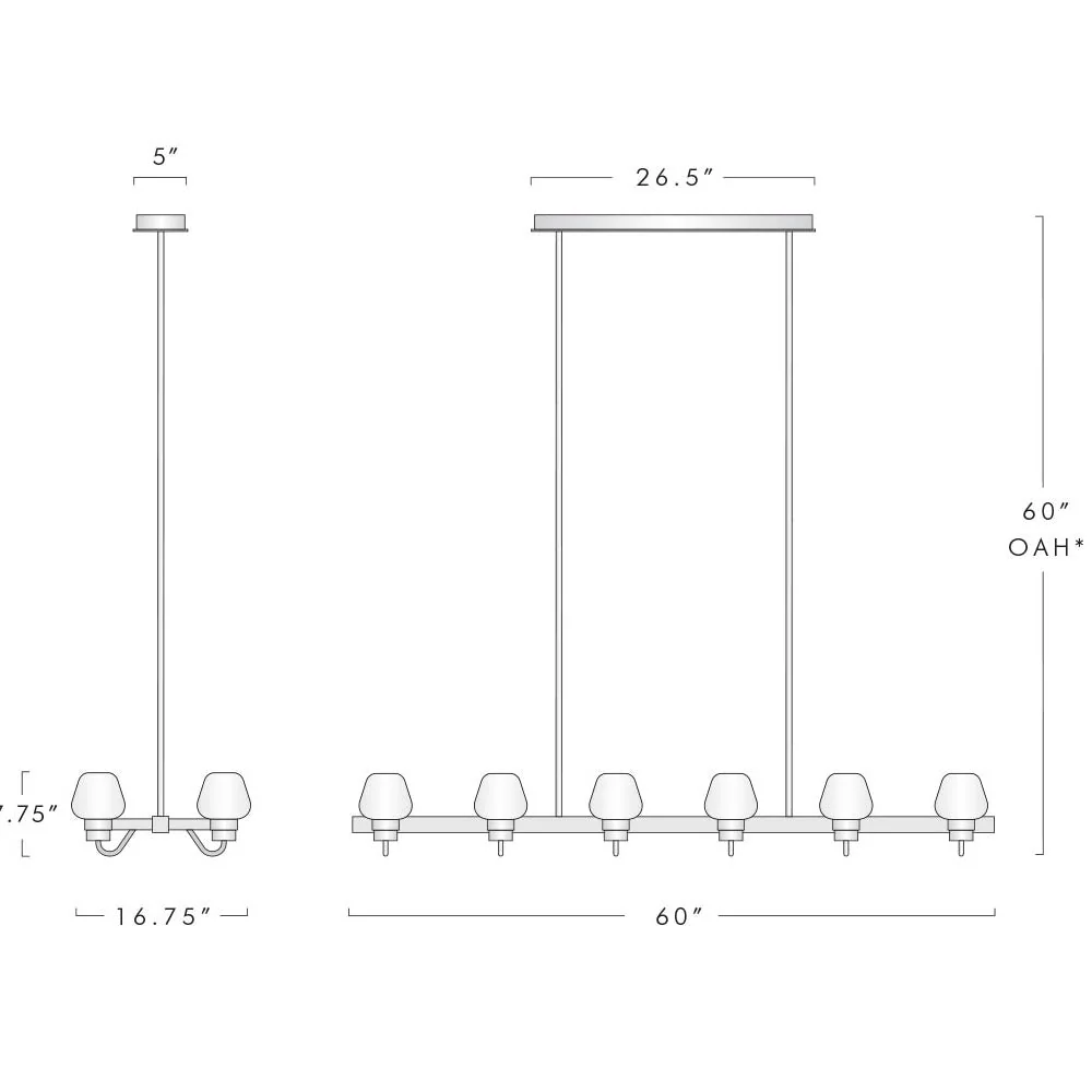 Letitia Linear Crystal Chandelier - Image 8