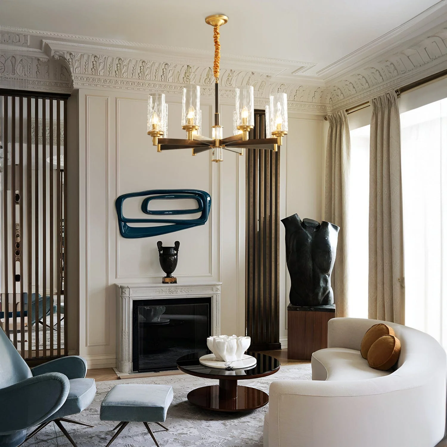 Liaison Brass Chandelier - Image 3