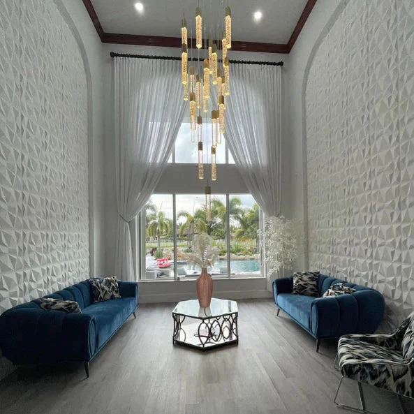 Light Luxury Glacier Bubble Crystsal Chandelier in Gold/Chrome/Black Finish for Staircase/Foyer - Image 16