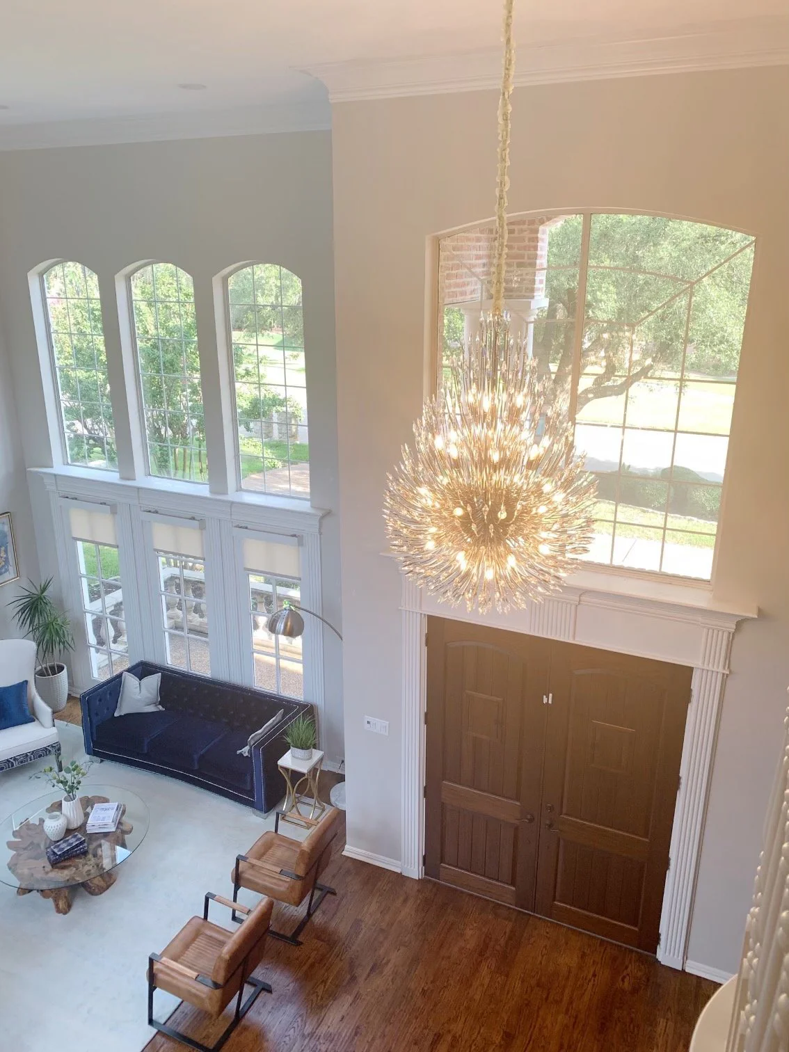 Lily Starburst Crystal Sputnik Chandelier 43"W - Image 7