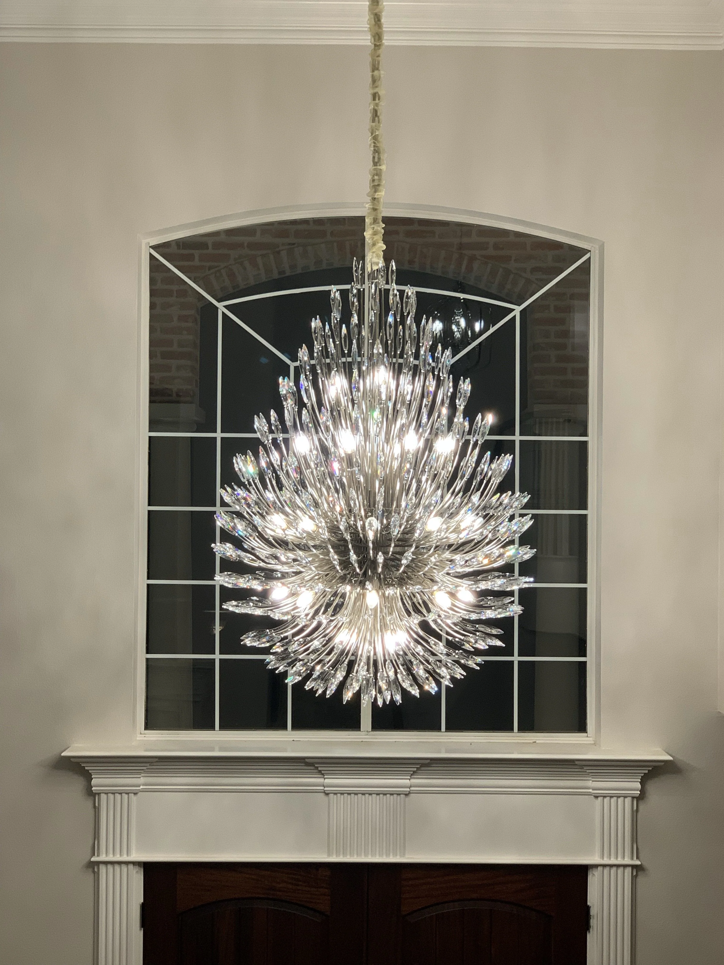 Lily Starburst Crystal Sputnik Chandelier 43"W - Image 8