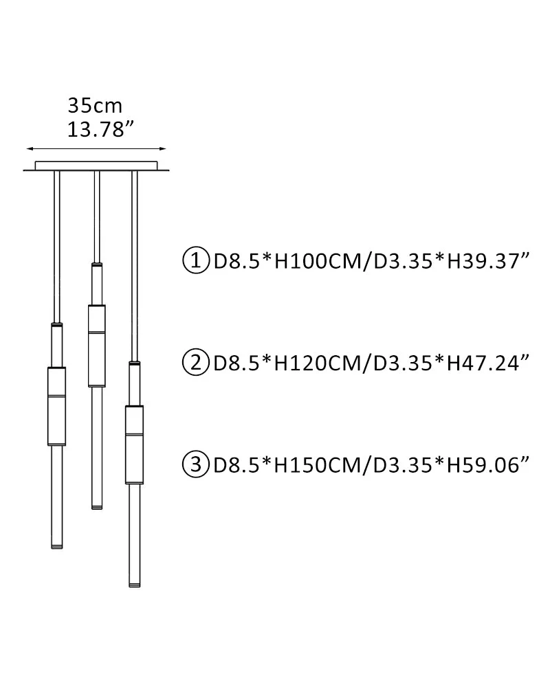 Linear Pipe Alabaster & Acrylic Pendant Light for dining room | vertically & horizontally - Image 19