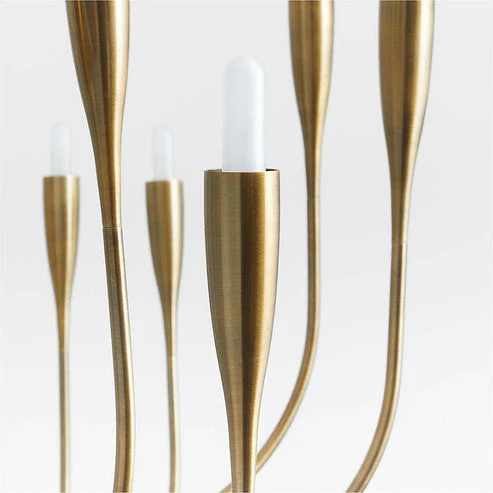 Liona Large Brass Candelabra Chandelier Light - Image 6