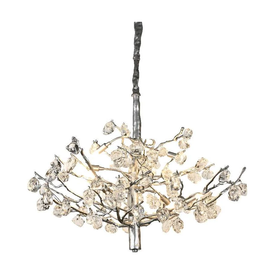 Livio Gemstone Branch Brass Round Chandelier - Image 20