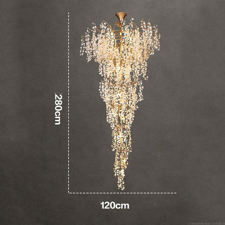 Long Vine Staircase Chandelier 78.7" 110" - Image 12
