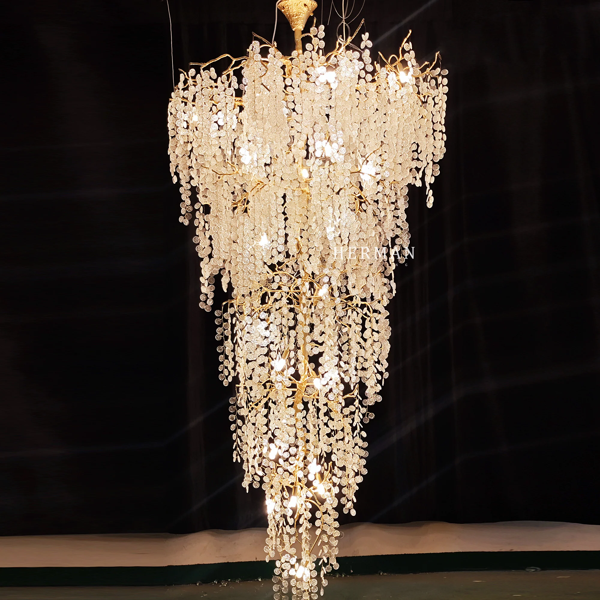 Long Vine Staircase Chandelier 78.7" 110" - Image 2