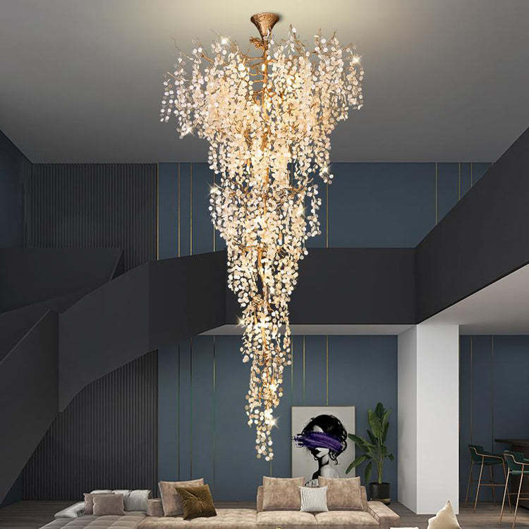 Long Vine Staircase Chandelier 78.7" 110" - Image 8