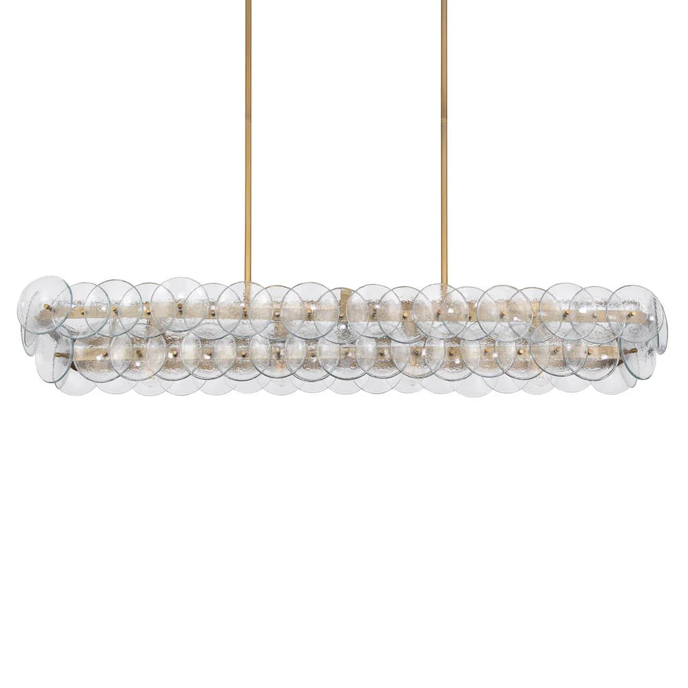 Loren Linear Glass Chandelier - Image 7