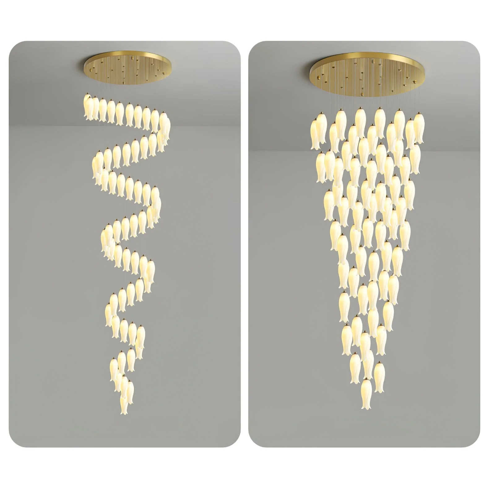 Luma Flora Stairs Chandelier - Image 37