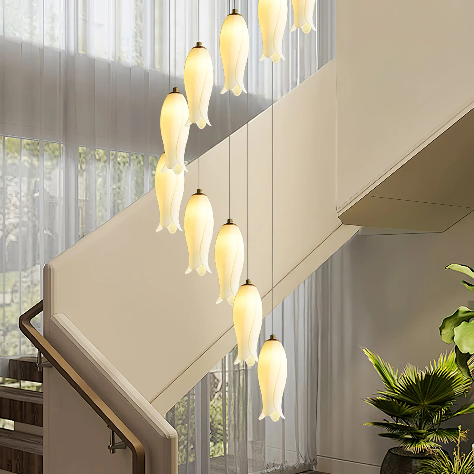 Luma Flora Stairs Chandelier - Image 6