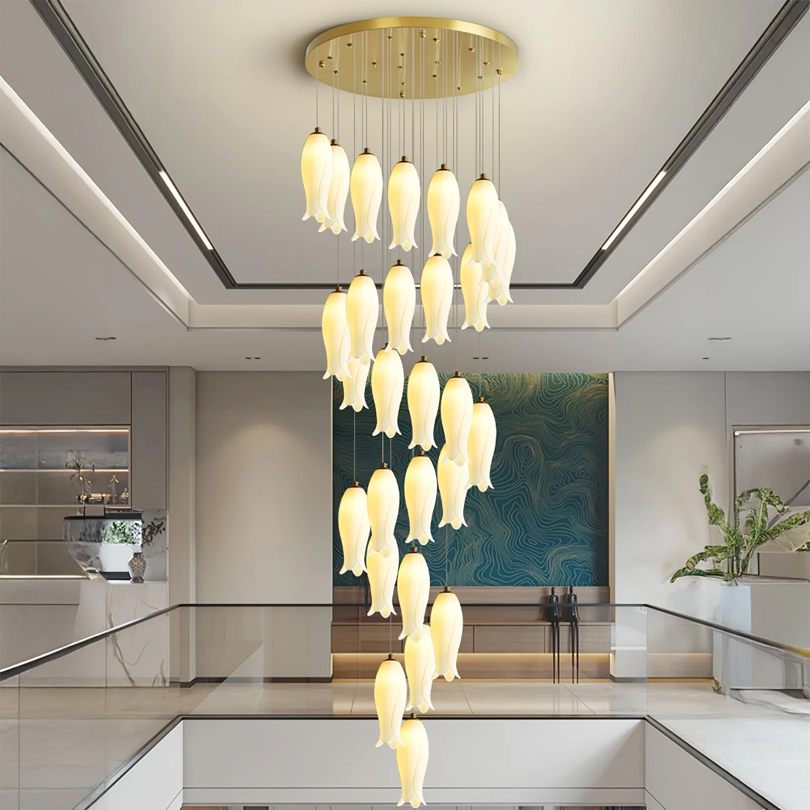 Luma Flora Stairs Chandelier - Image 8