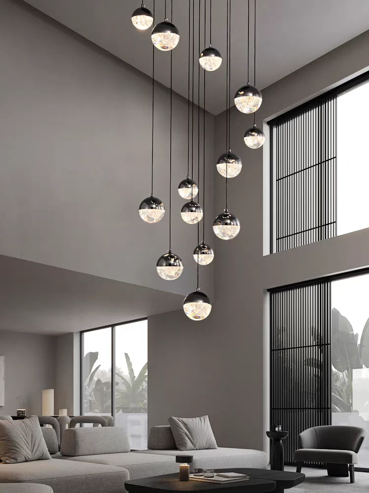 Luminous Crystalline-Acrylic Orbs Chandelier by Aurorae Lighting - Image 4