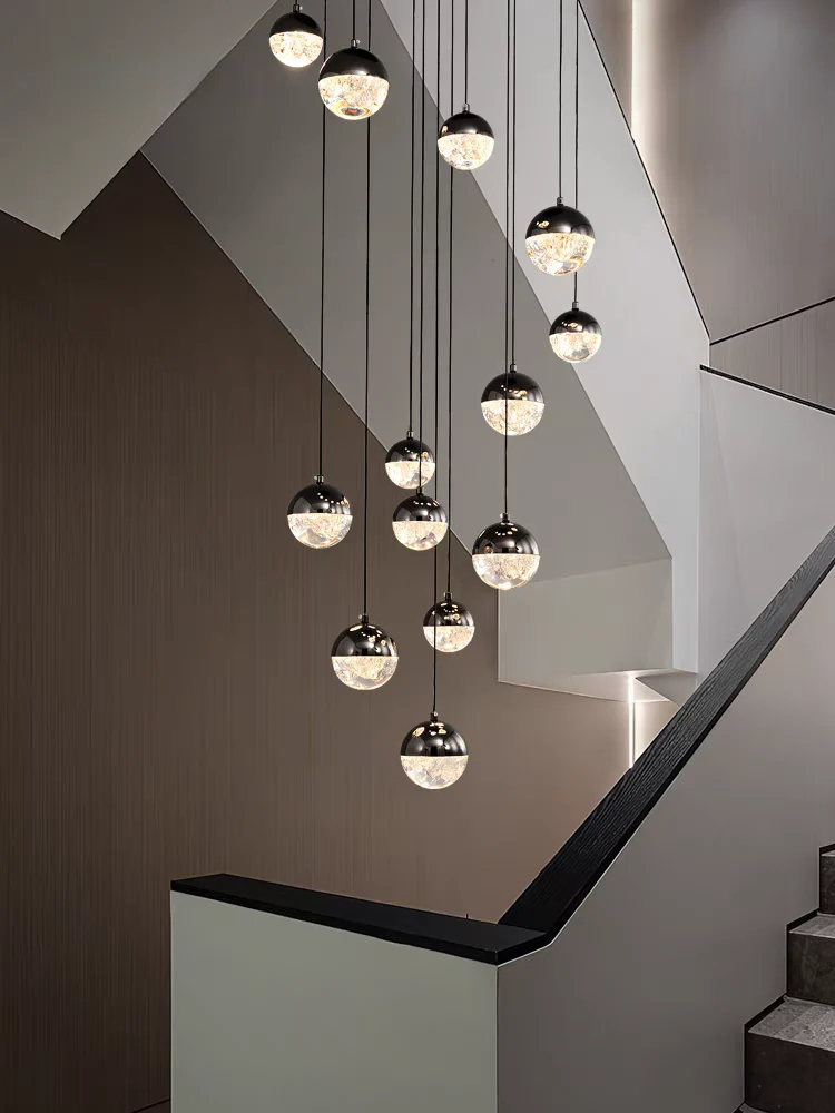 Luminous Crystalline-Acrylic Orbs Chandelier by Aurorae Lighting - Image 7