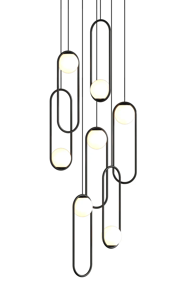 Luminous Modern LED Opal Glass Chandelier by Aurorae Lighting - Image 5