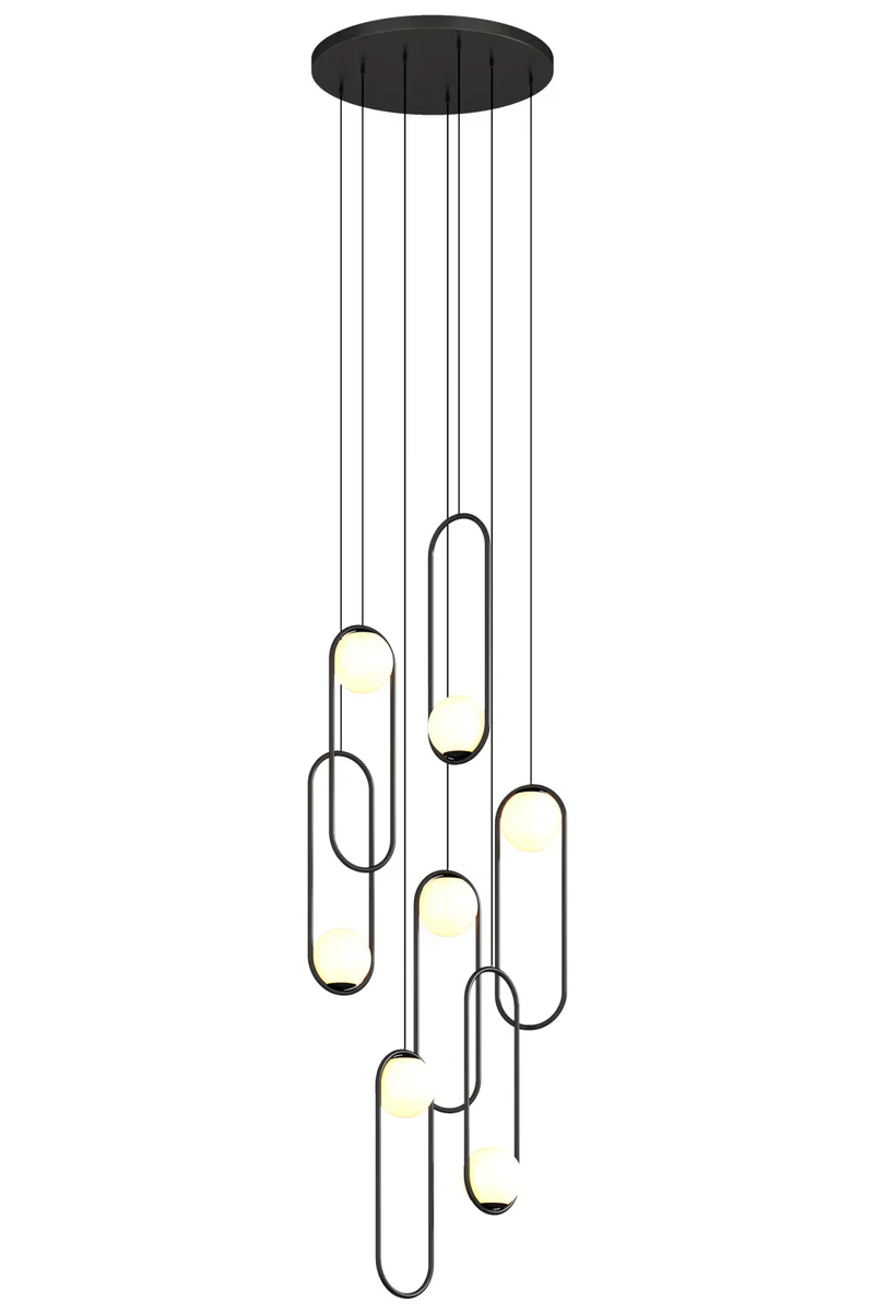Luminous Modern LED Opal Glass Chandelier by Aurorae Lighting - Image 6