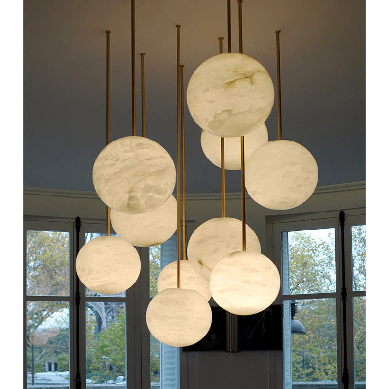 Alabaster Constellation Chandelier, Multi Pendant Light - Image 14