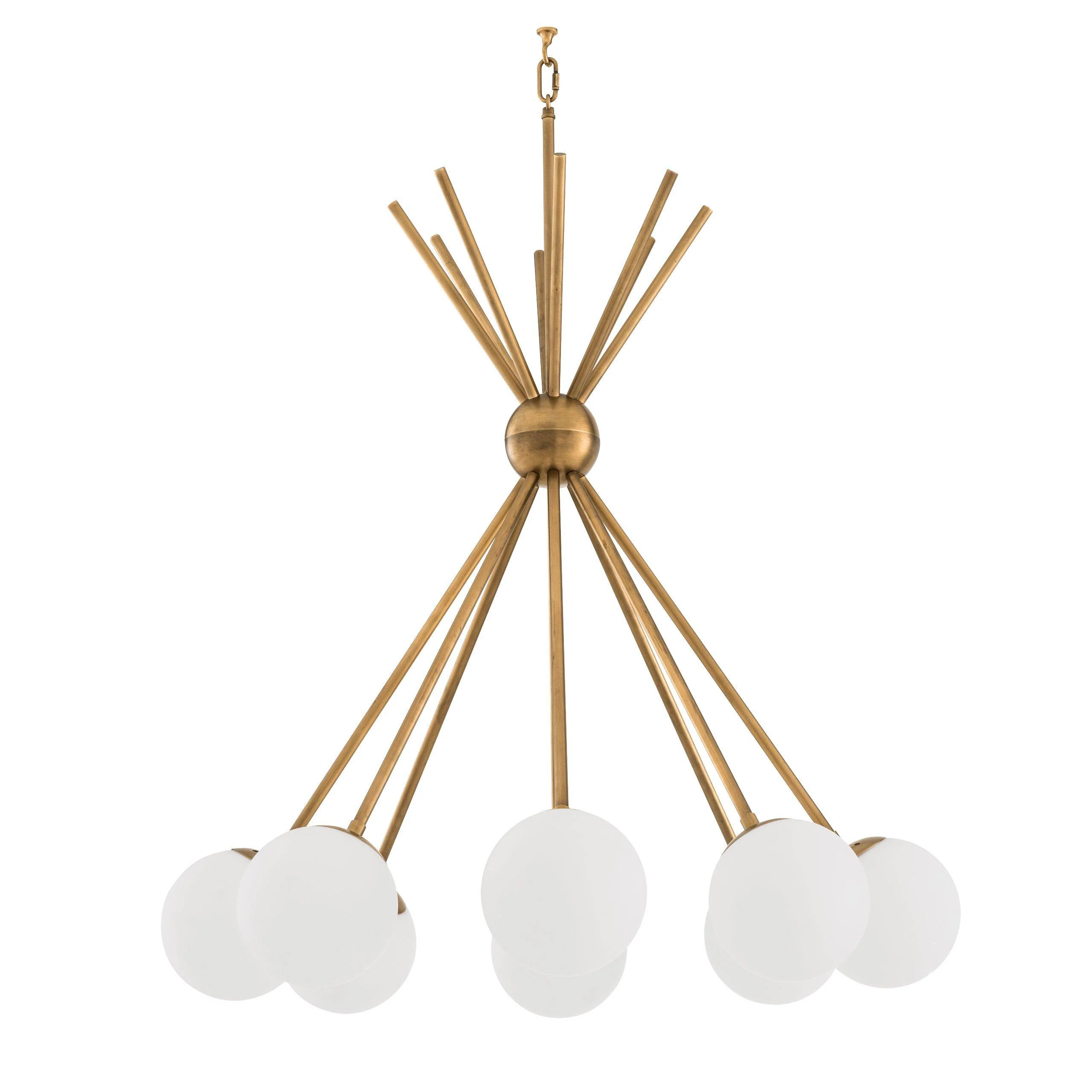 Venezia Luxor Modern Brass Chandelier - [Brass]