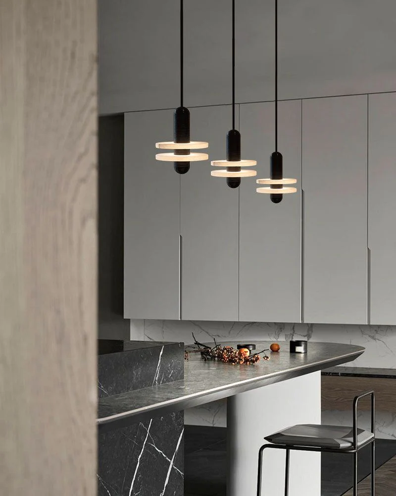 Alabaster Modern Marble Ring Pendant Light - Image 20