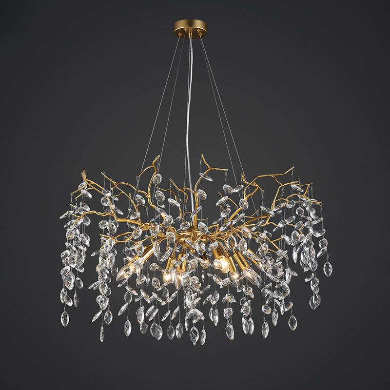 Luxury Branch Ceiling Chandelier for Dining Room 31.5" D - Image 2