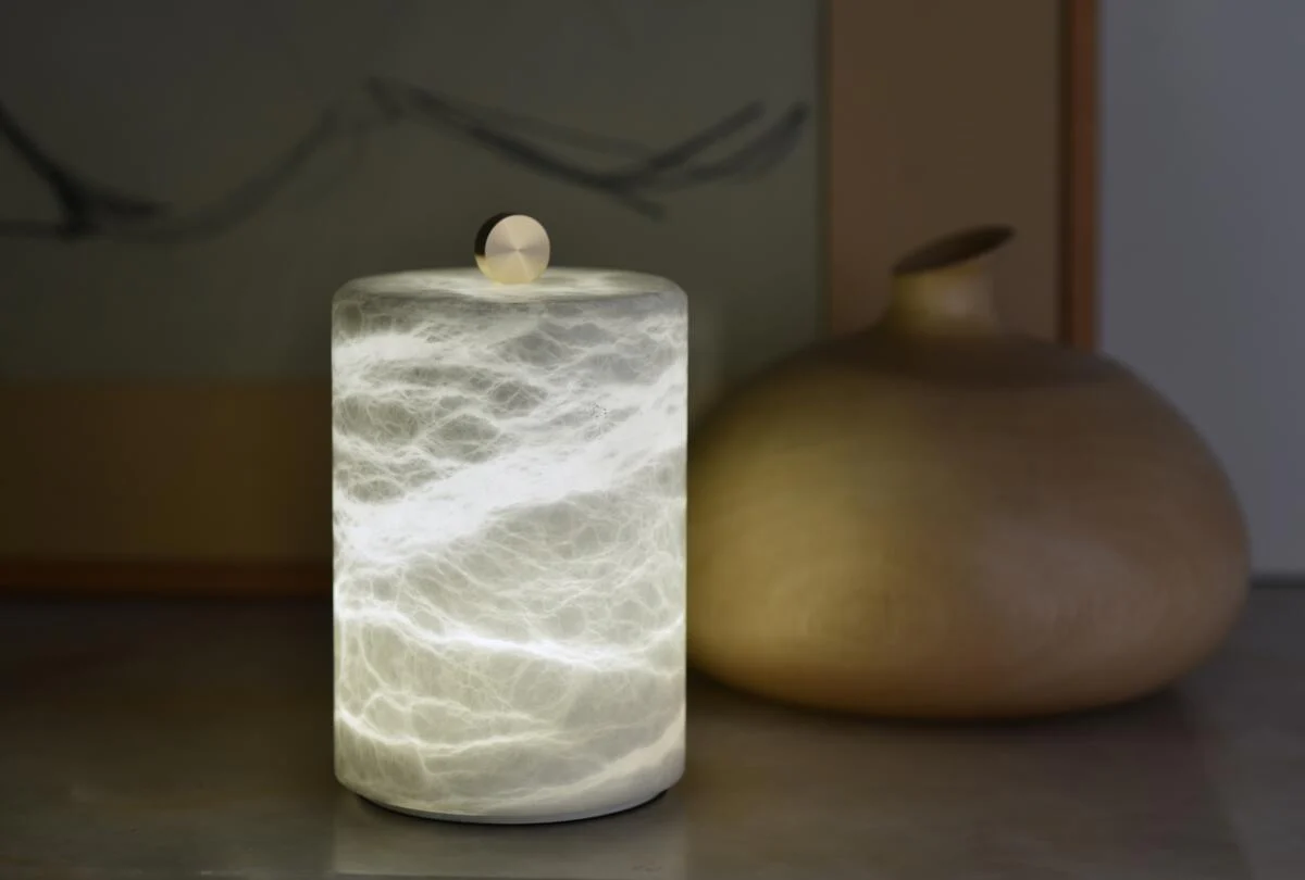 Lyra Alabaster Table Lamp - Image 3