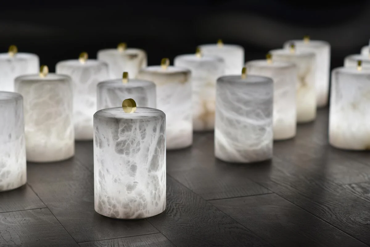 Lyra Alabaster Table Lamp - Image 6