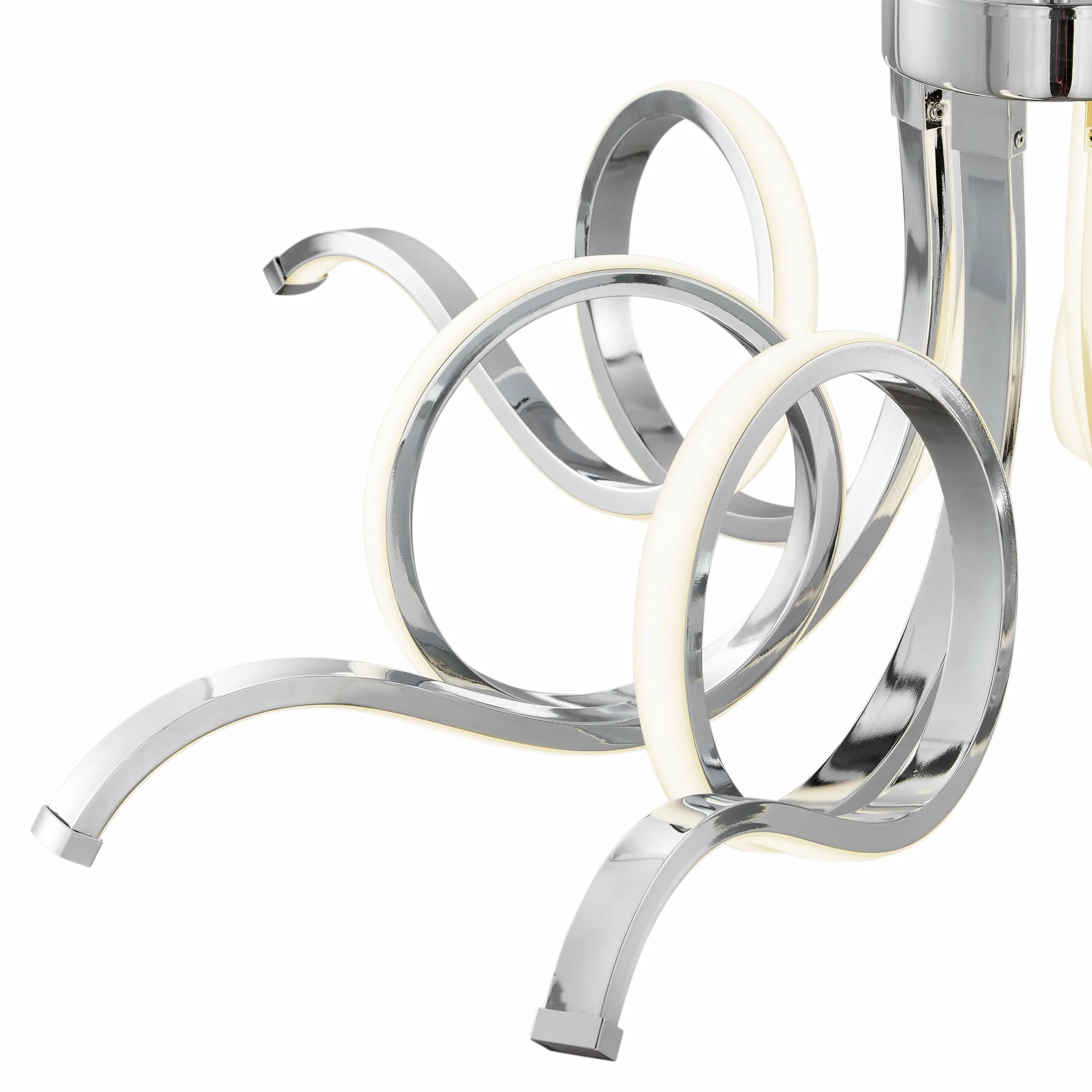 Magnolia LED Adjustable Chandelier // Chrome - Image 3