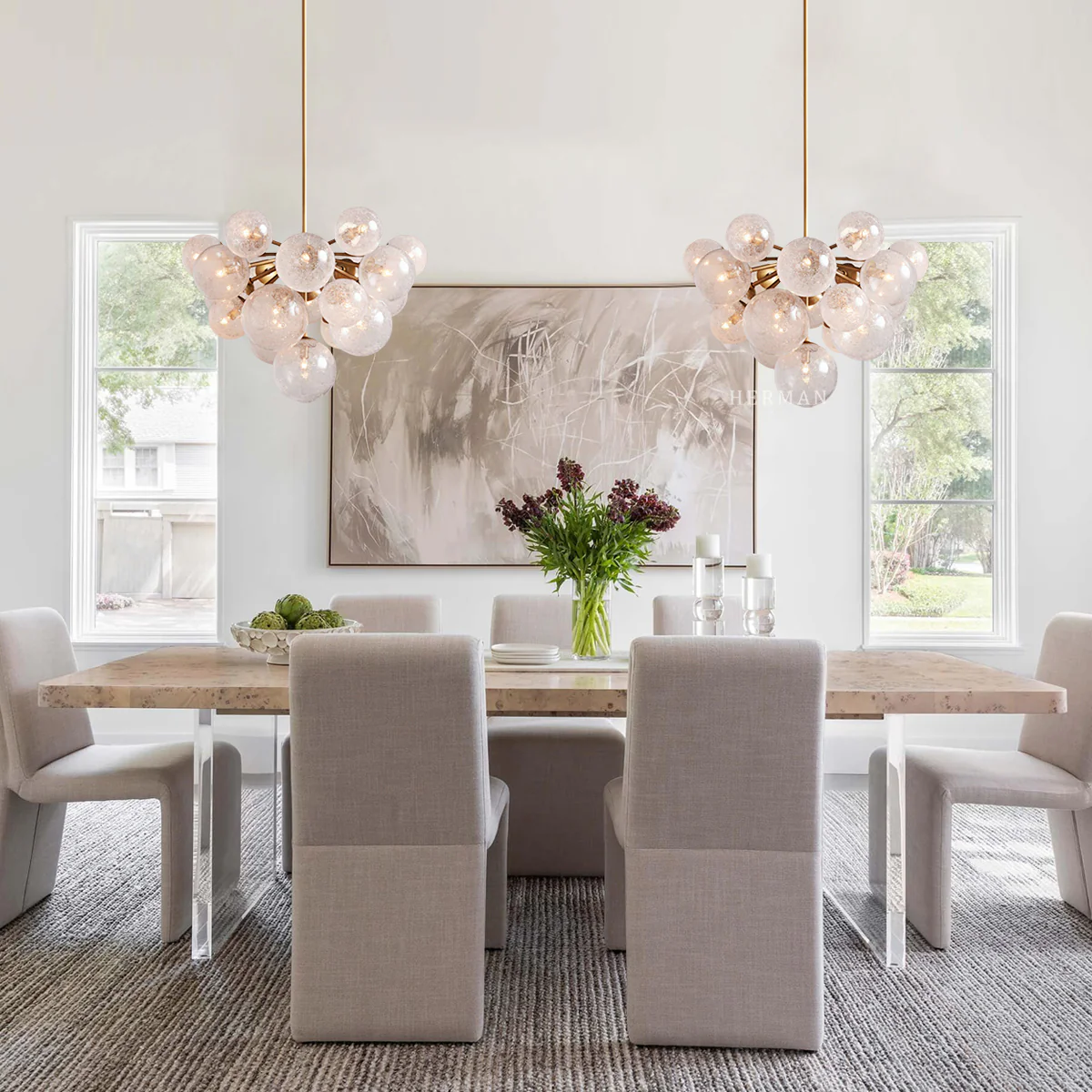 Bubble Mandoza Chandelier 27'' 35'' - Image 5