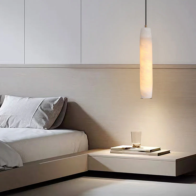 Marble Alabaster Flute Pendant Light - Image 10