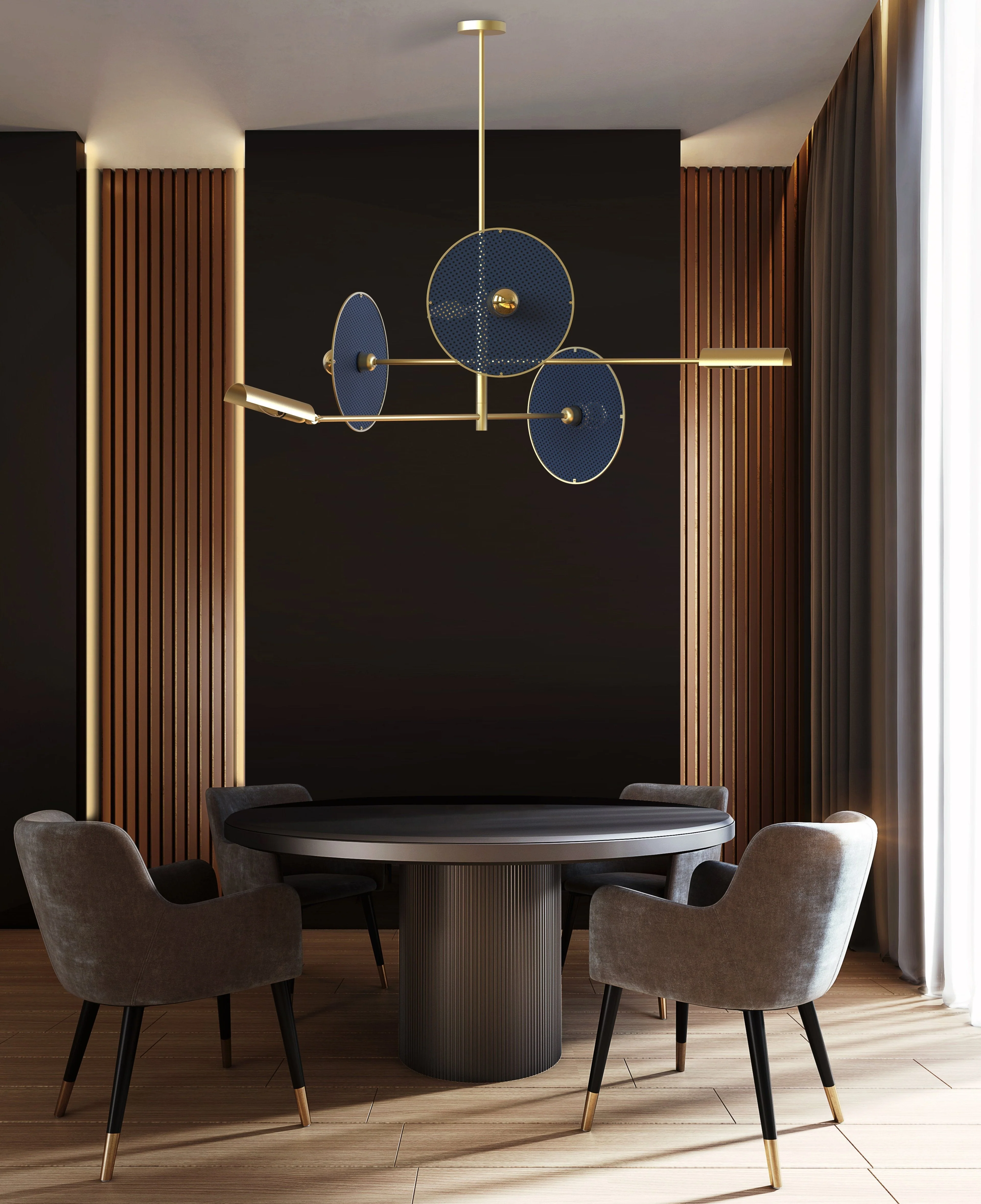 Marconi 3 Light Modern Chandelier - Villa Lumi - Image 3