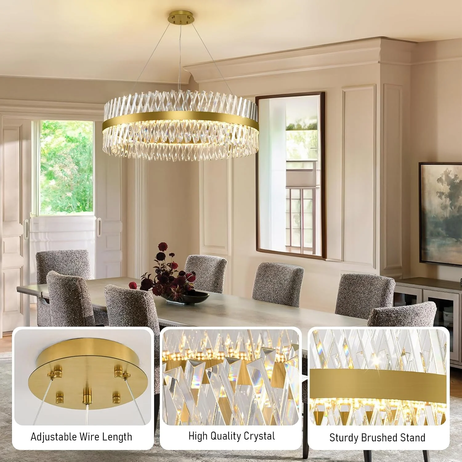 MDEGLYO Modern Crystal Chandelier - Image 14