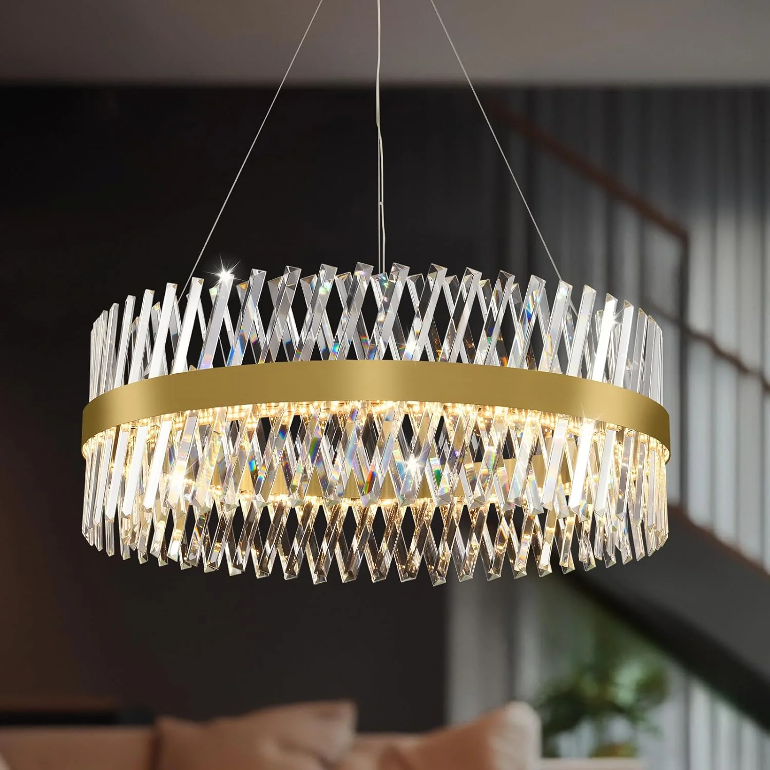 MDEGLYO Modern Crystal Chandelier - Image 2