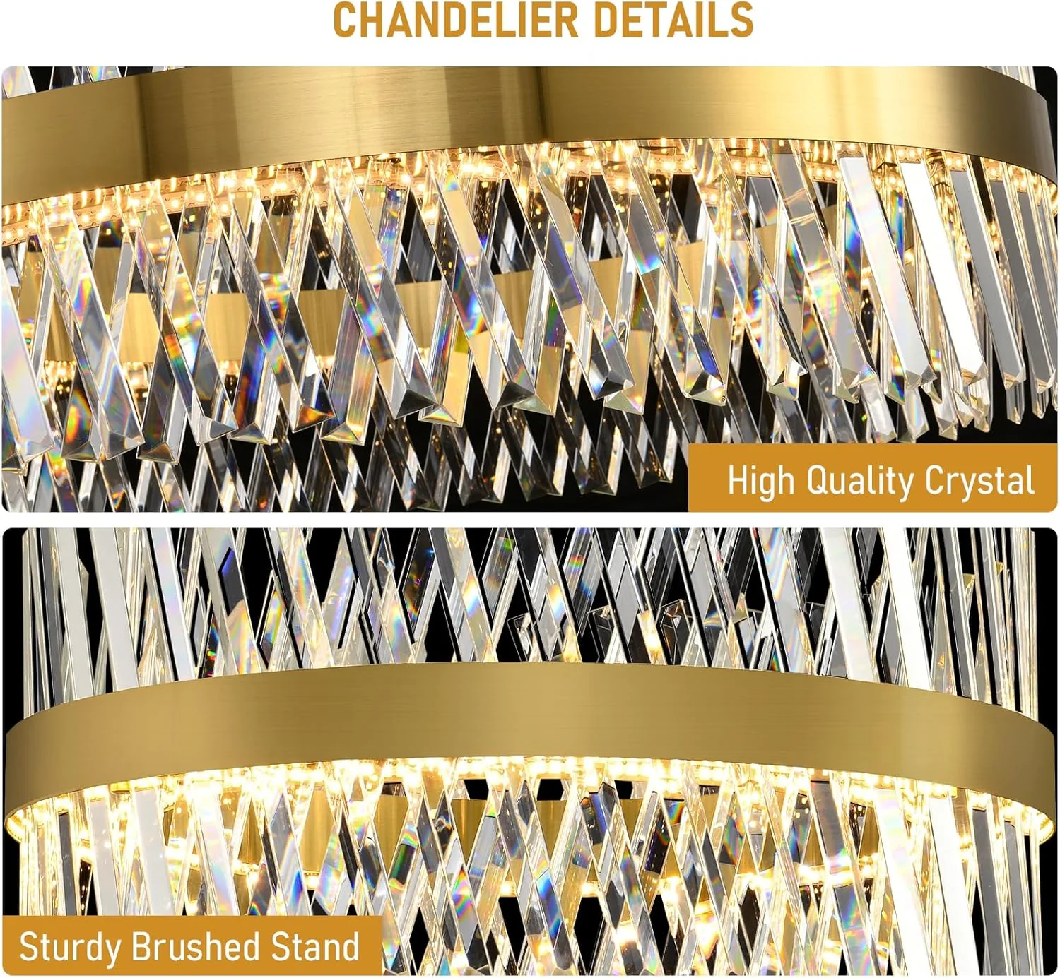 MDEGLYO Modern Crystal Chandelier - Image 24