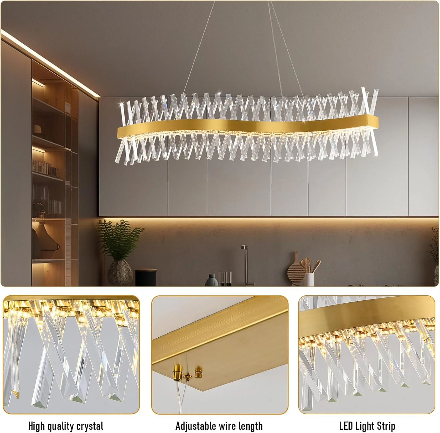 MDEGLYO Modern Crystal Chandelier - Image 33