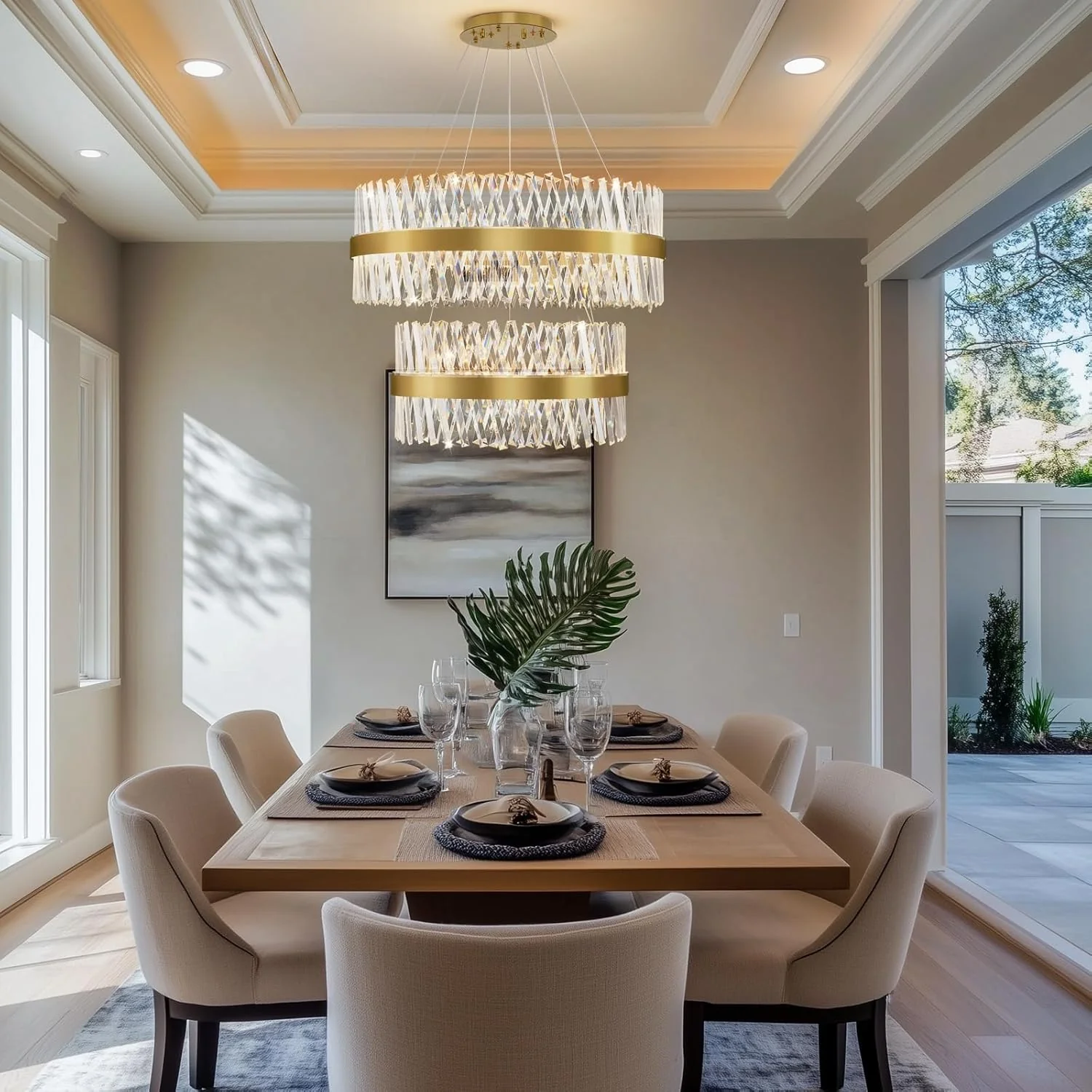 MDEGLYO Modern Crystal Chandelier - Image 4