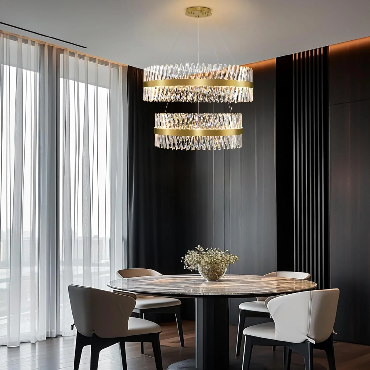 MDEGLYO Modern Crystal Chandelier - Image 40