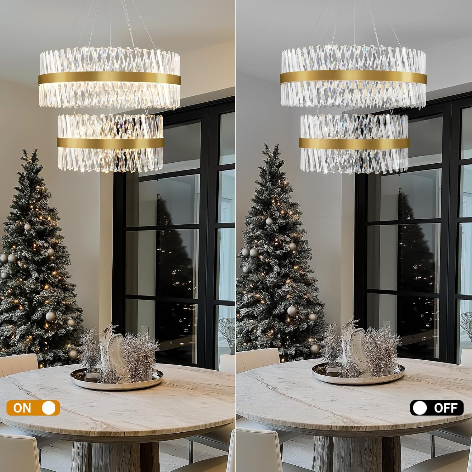 MDEGLYO Modern Crystal Chandelier - Image 7