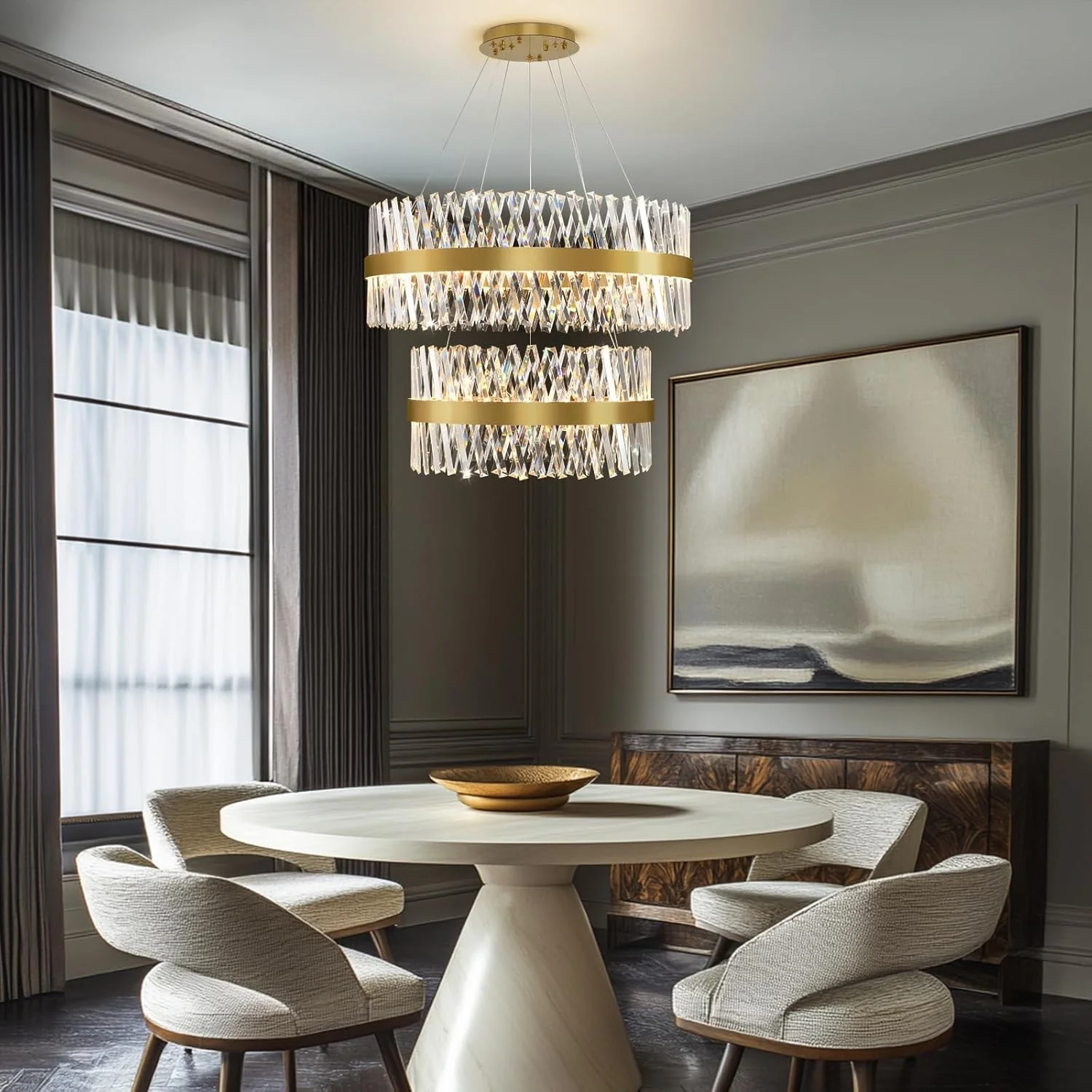 MDEGLYO Modern Crystal Chandelier - Image 8
