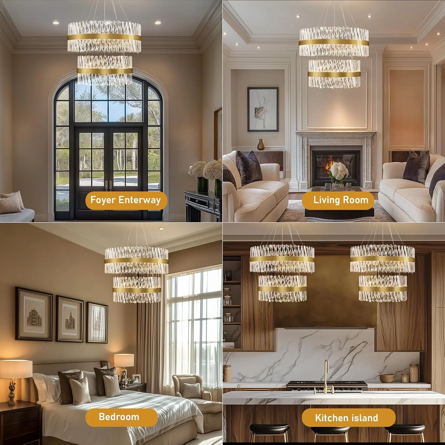 MDEGLYO Modern Crystal Chandelier - Image 9
