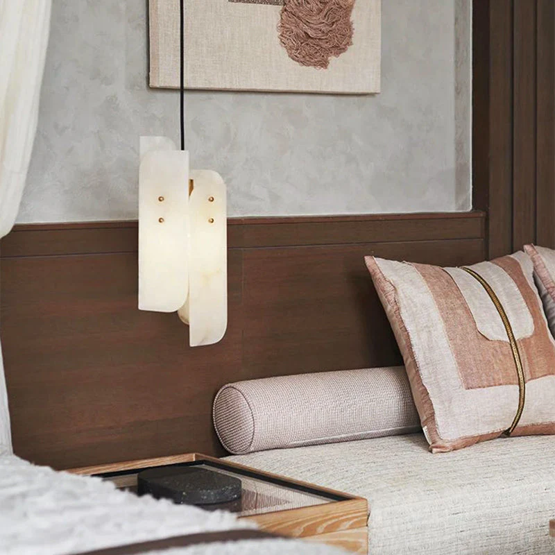Megalith Mini Alabaster Pendant Light - Image 10