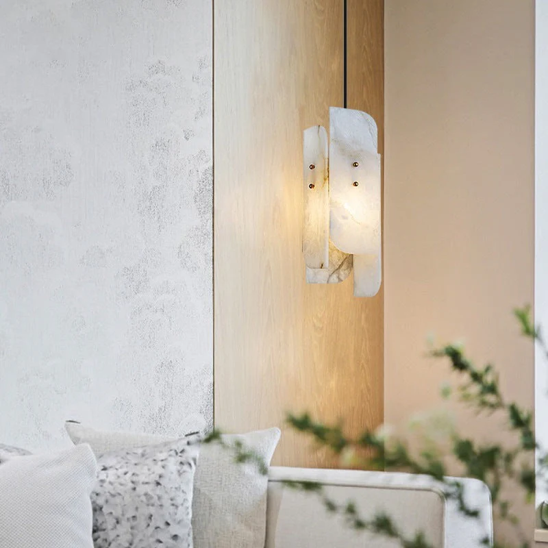 Megalith Mini Alabaster Pendant Light - Image 12