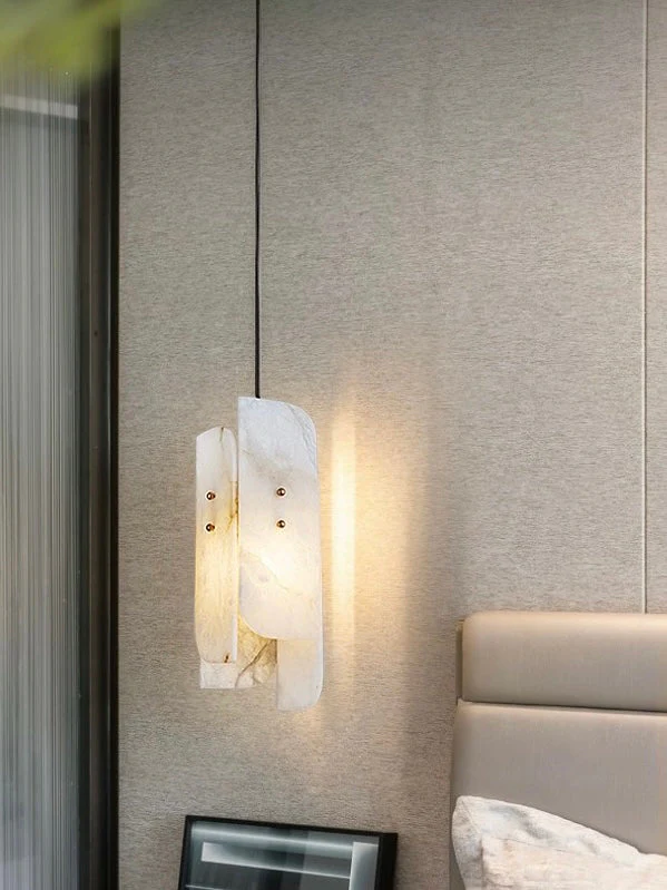 Megalith Mini Alabaster Pendant Light - Image 13